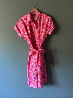 Talbots Floral Button Up Dress